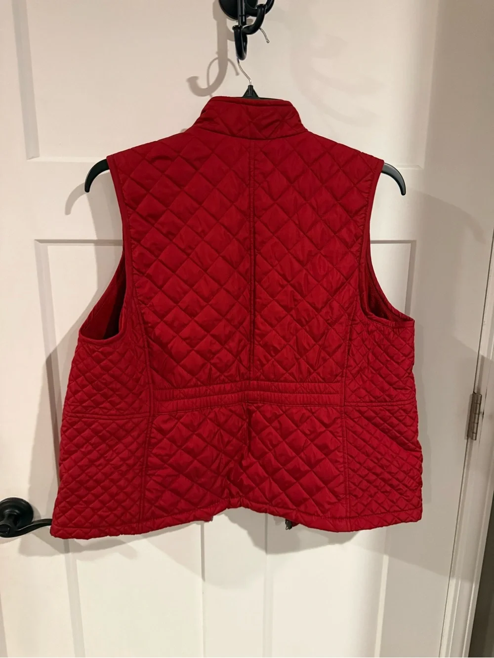 Quilted Red Sleeveless Vest